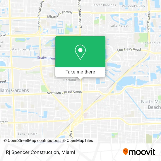 Rj Spencer Construction map