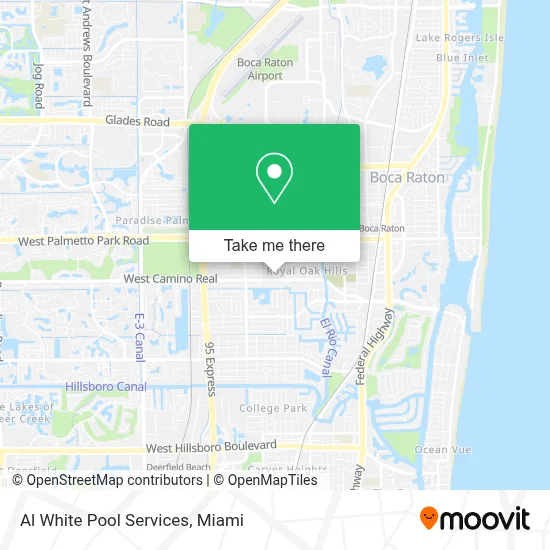 Al White Pool Services map
