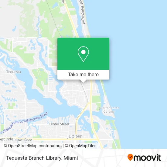 Tequesta Branch Library map