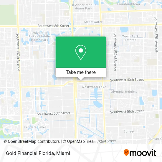 Gold Financial Florida map