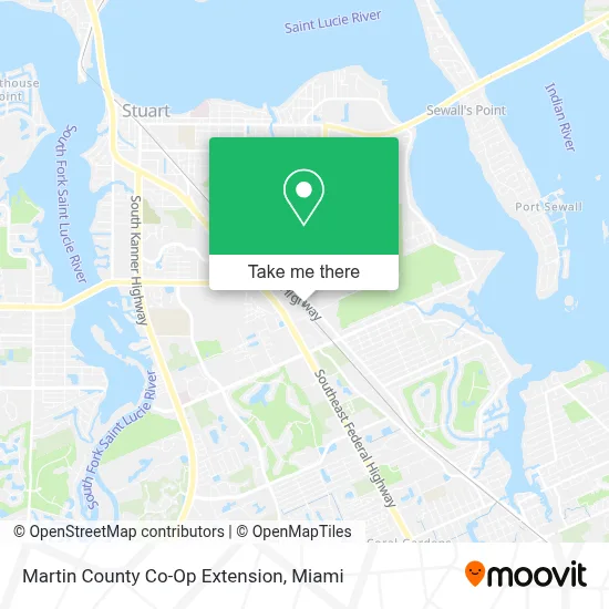 Martin County Co-Op Extension map