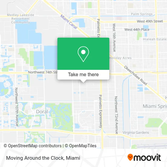 Moving Around the Clock map