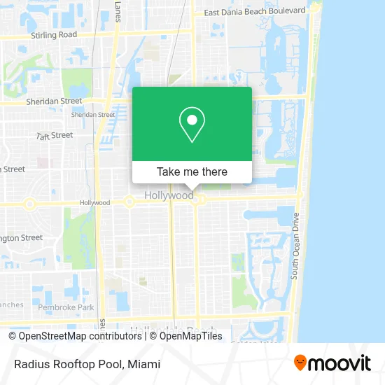 Radius Rooftop Pool map