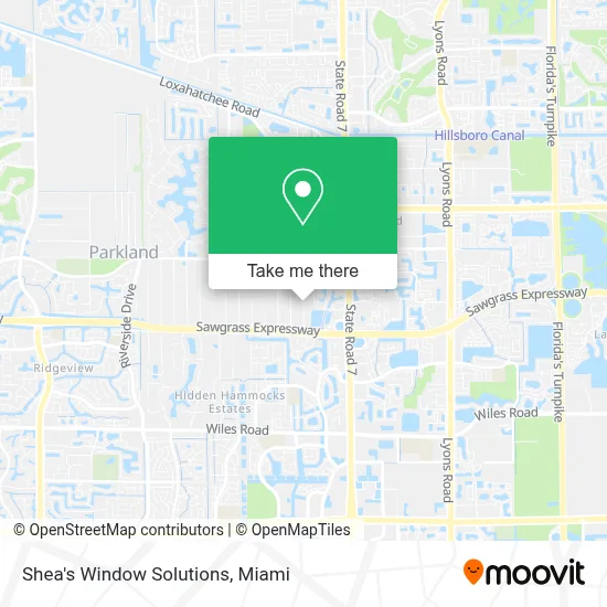 Shea's Window Solutions map