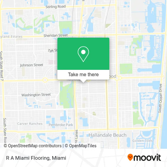 R A Miami Flooring map