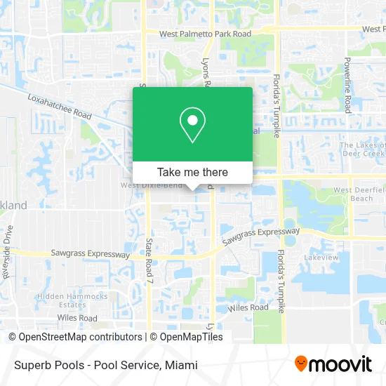 Superb Pools - Pool Service map