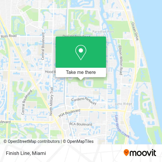 Finish Line map