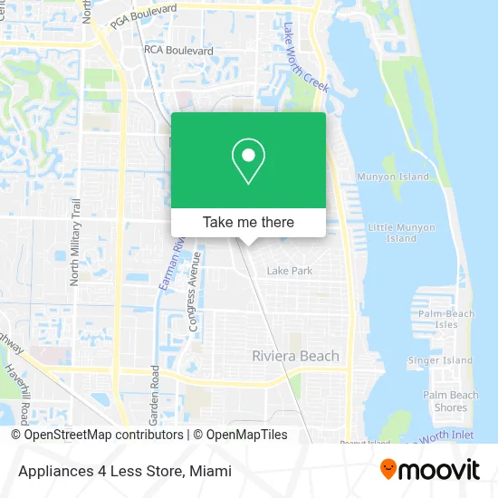 Appliances 4 Less Store map