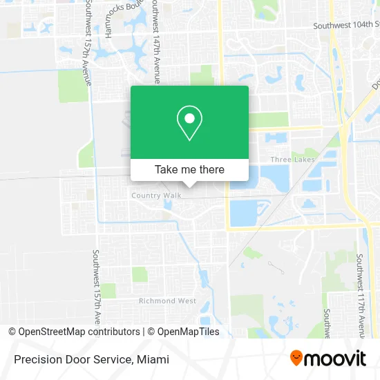 Precision Door Service map