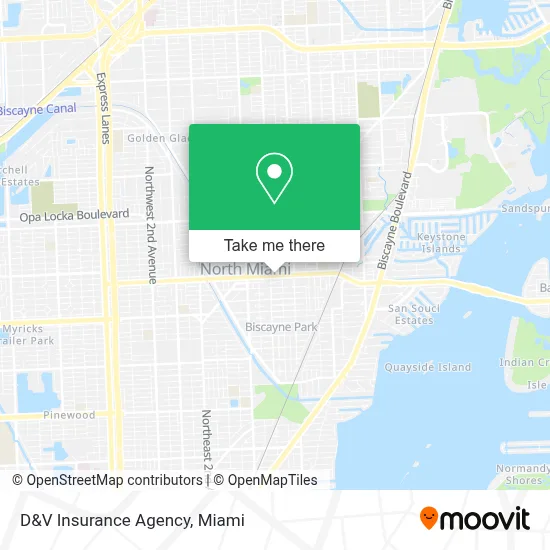 D&V Insurance Agency map