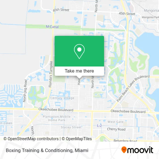 Boxing Training & Conditioning map