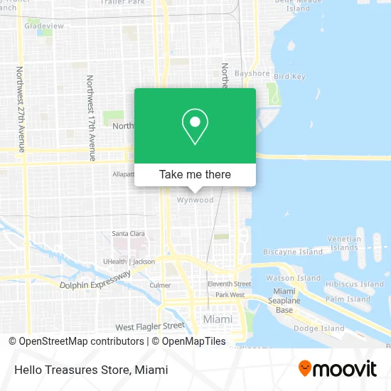 Hello Treasures Store map