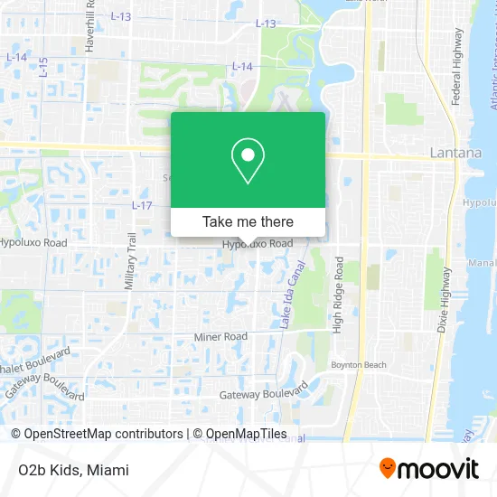 O2b Kids map