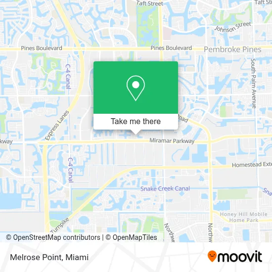 Melrose Point map