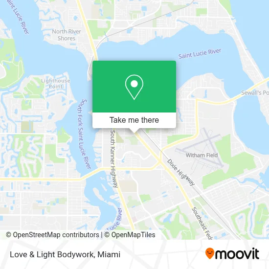 Love & Light Bodywork map