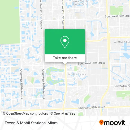 Exxon & Mobil Stations map