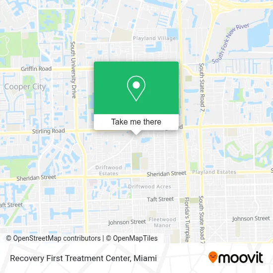 Recovery First Treatment Center map