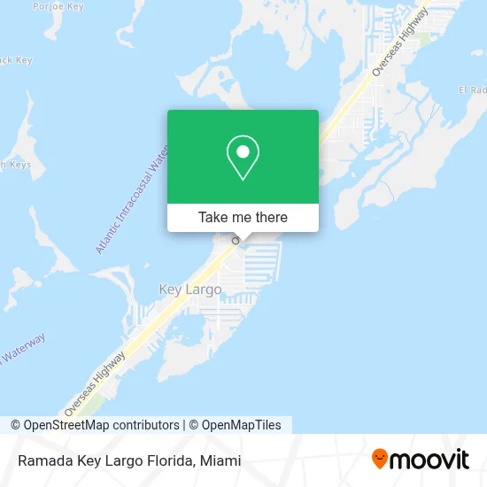 Ramada Key Largo Florida map