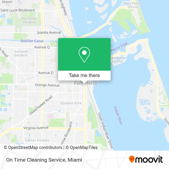 On Time Cleaning Service map