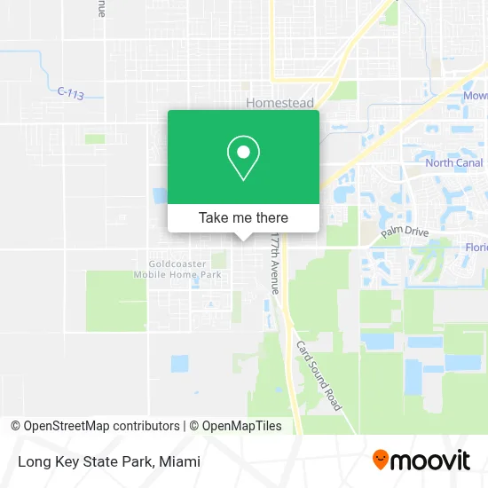 Long Key State Park map