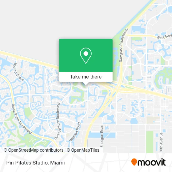 Pin Pilates Studio map