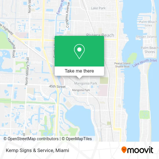 Kemp Signs & Service map