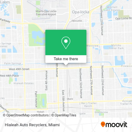 Hialeah Auto Recyclers map