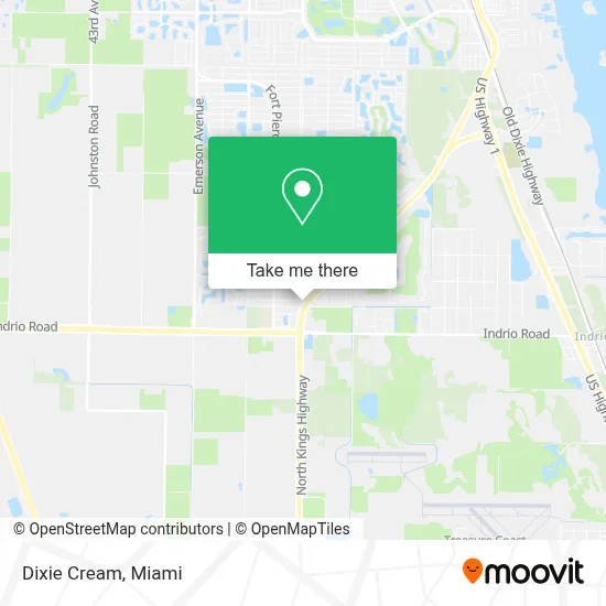 Dixie Cream map