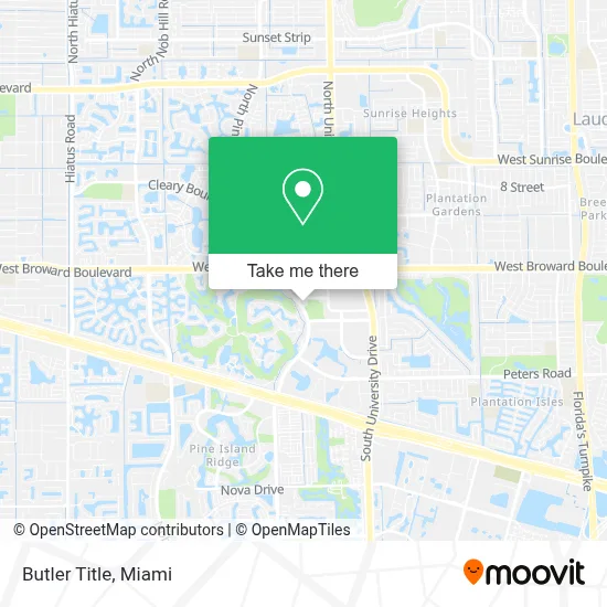 Butler Title map