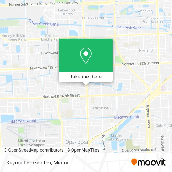 Keyme Locksmiths map