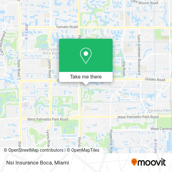 Nsi Insurance Boca map