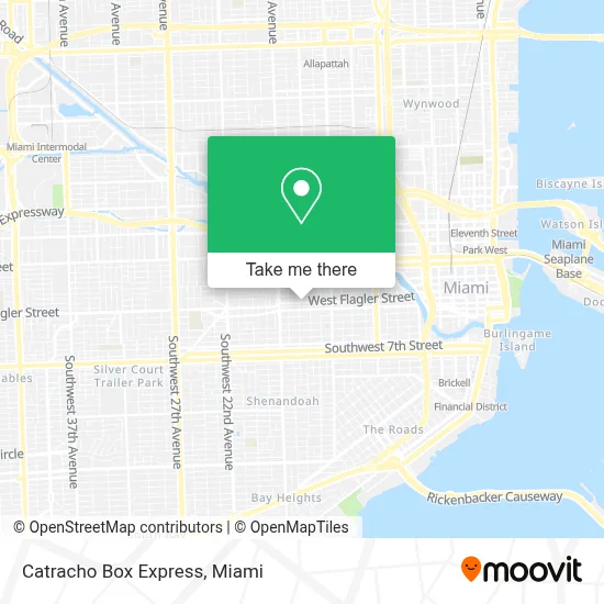 Catracho Box Express map