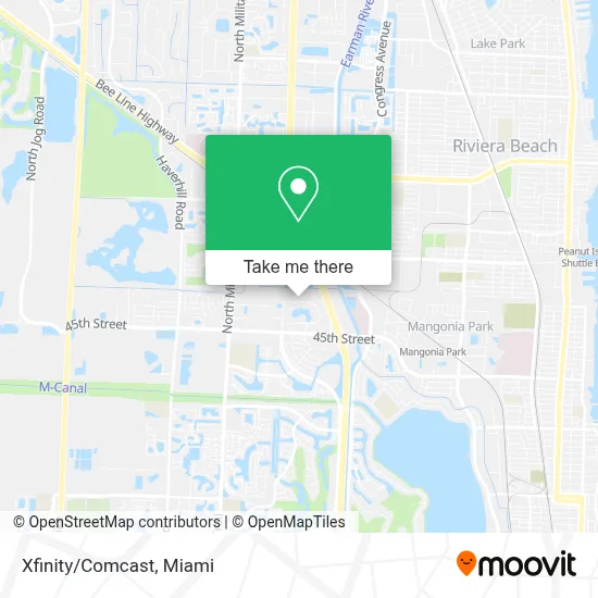 Xfinity/Comcast map
