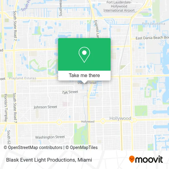 Blask Event Light Productions map