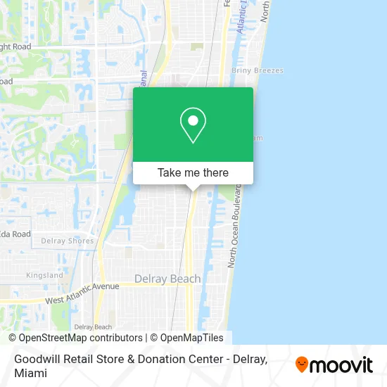 Goodwill Retail Store & Donation Center - Delray map