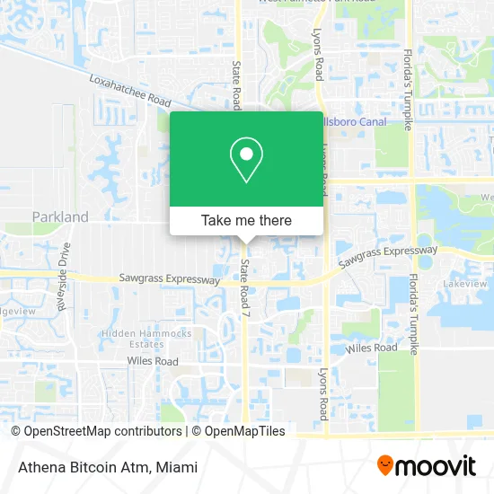 Athena Bitcoin Atm map
