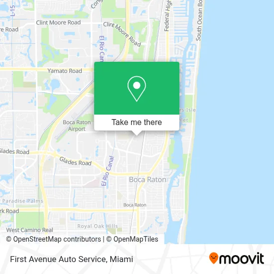 First Avenue Auto Service map