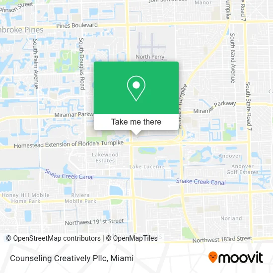 Counseling Creatively Pllc map