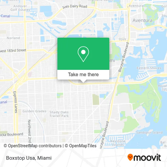 Boxstop Usa map