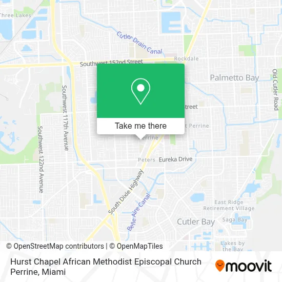 Hurst Chapel African Methodist Episcopal Church Perrine map