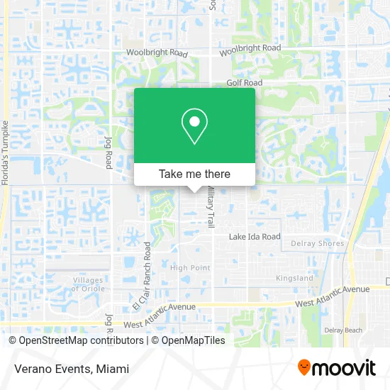 Verano Events map