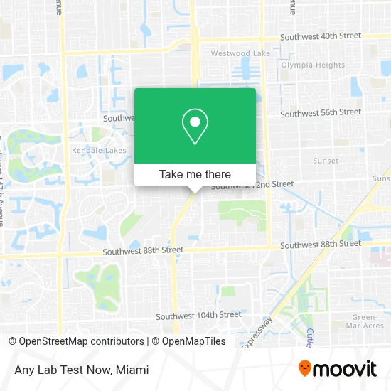 Any Lab Test Now map
