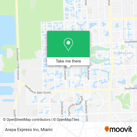 Arepa Express Inc map