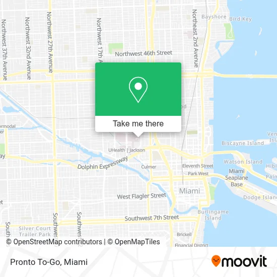 Pronto To-Go map