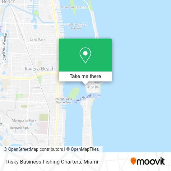Risky Business Fishing Charters map