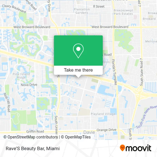 Rave’S Beauty Bar map