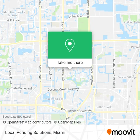 Local Vending Solutions map
