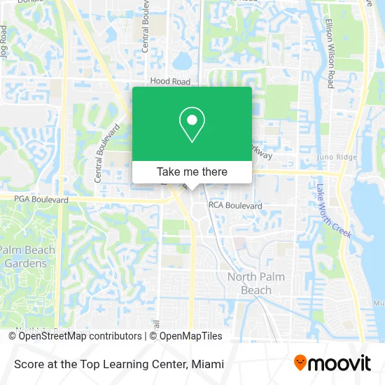 Score at the Top Learning Center map