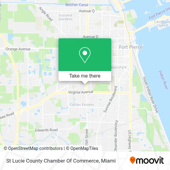 St Lucie County Chamber Of Commerce map