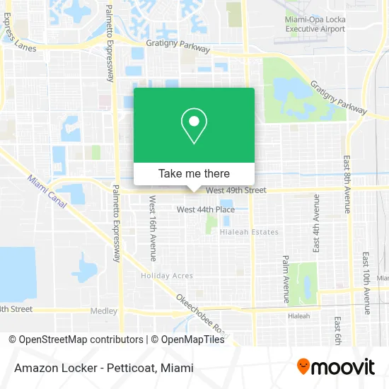 Amazon Locker - Petticoat map